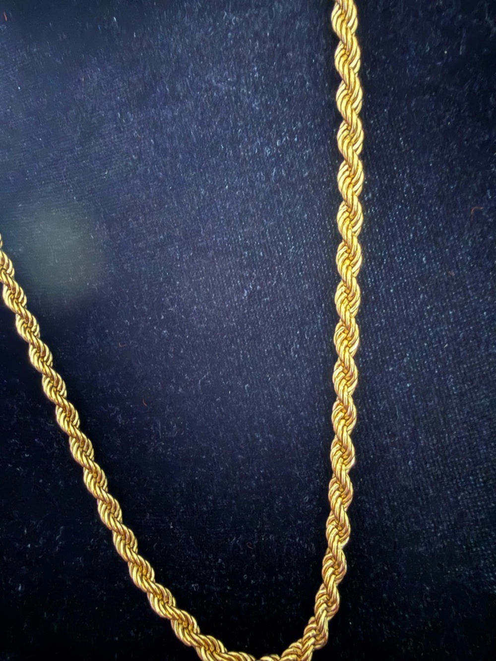 Vintage Monet Chunky Gold Tone Thick Rope Chain Necklace Statement Classic 24” - Picture 3 of 7